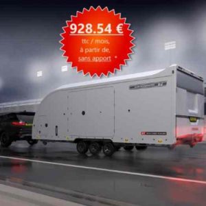 EN STOCK * REMORQUE porte-voiture BRIAN JAMES RT7 neuve (1)