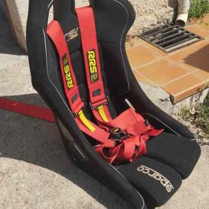 Siège baquet sparco +harnais plus homologué (1)