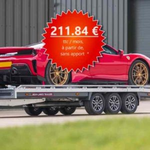 PROMO * EN STOCK * Remorque porte-voiture PRO Brian James T6 neuve (1)