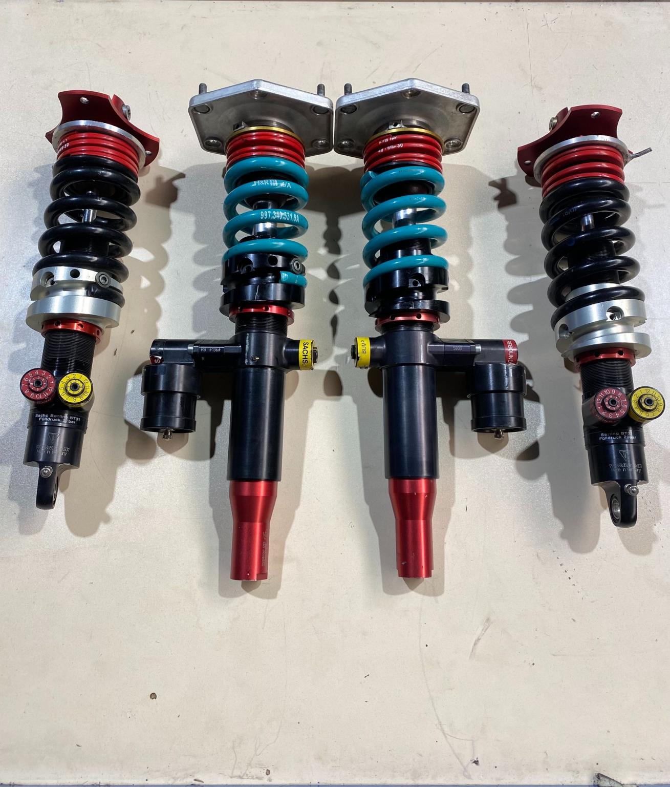 Amortisseurs Sachs pour Porsche 911 (997) RSR, neufs