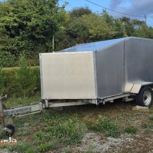 Plateau porte-voiture UFAC basculant, plancher alu, treuil électrique