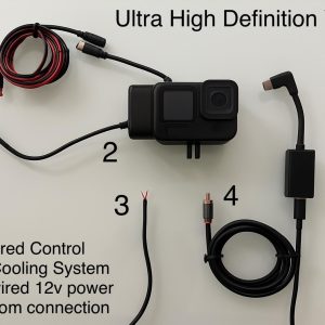 Commande GoPro filaire · piloter la caméra depuis le baquet